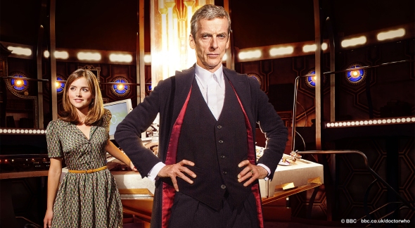 Promotional image of the 12th Doctor and Clara
